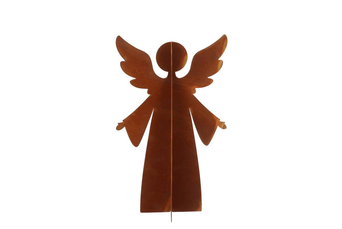 rusty rust angel deco 17x8x28cm