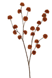 pompom spray sm 100 cm autumn lt coffee