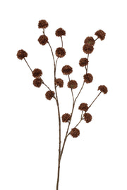 pompom spray sm 100 cm autumn dk coffee