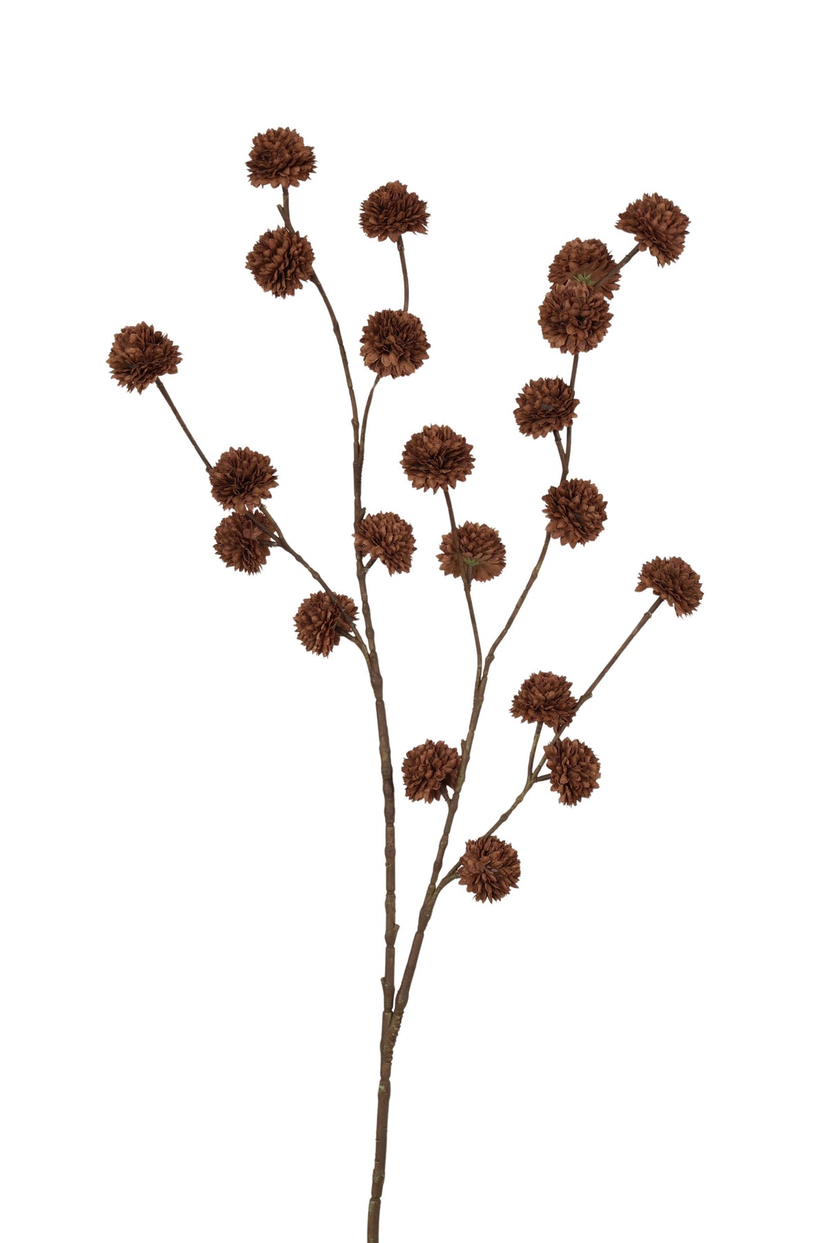 pompom spray sm 100 cm autumn dk coffee