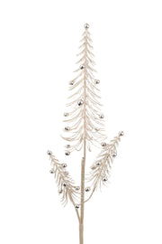 christmas tree x 3 w/champ bel 80 cm champagne