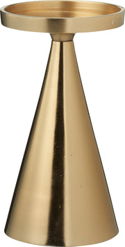 kandelaar voor stompkaars 17cm goud