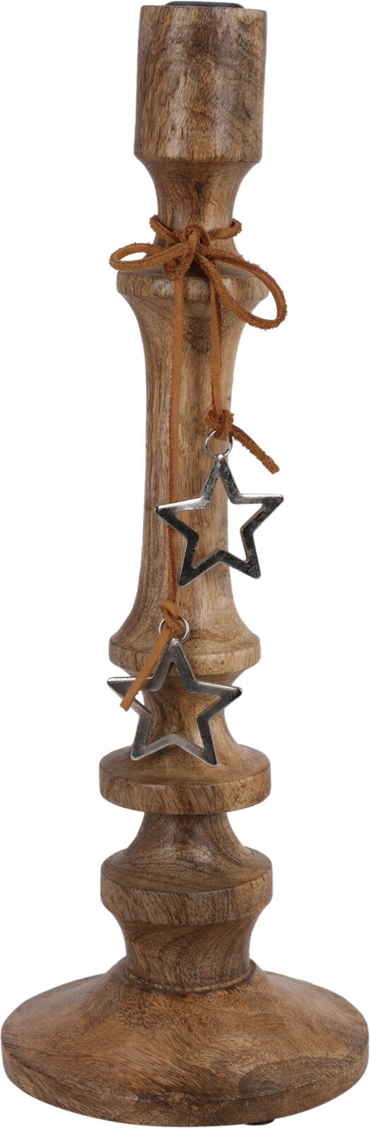 kandelaar hout 40cm ster