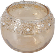 theelichthouder 9x7cm champagn