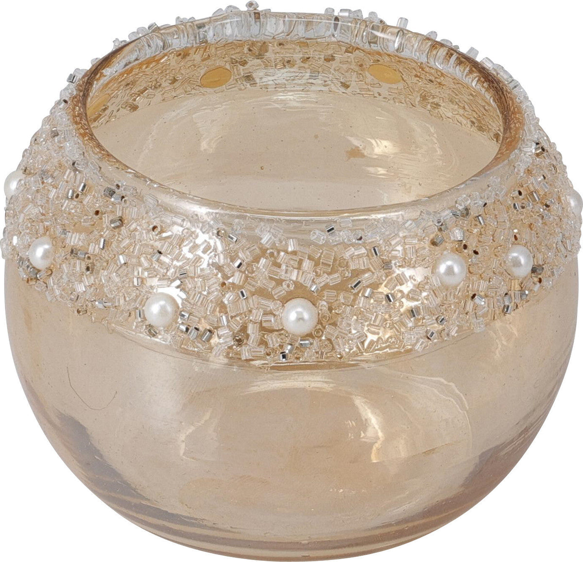 theelichthouder 9x7cm champagn
