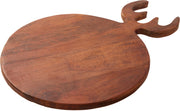 snijplank mango hout 40x29cm ronde bruin