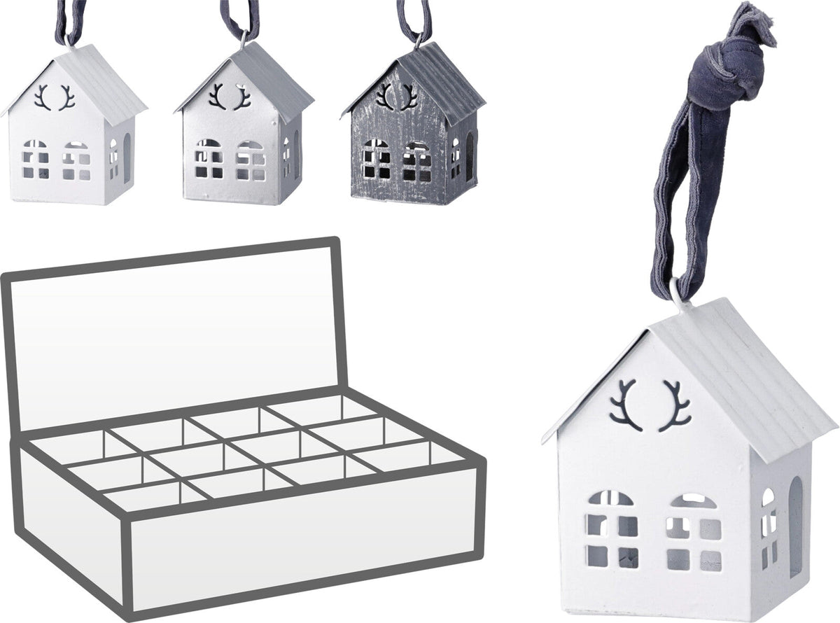huis 10cm hangdeco 3ass