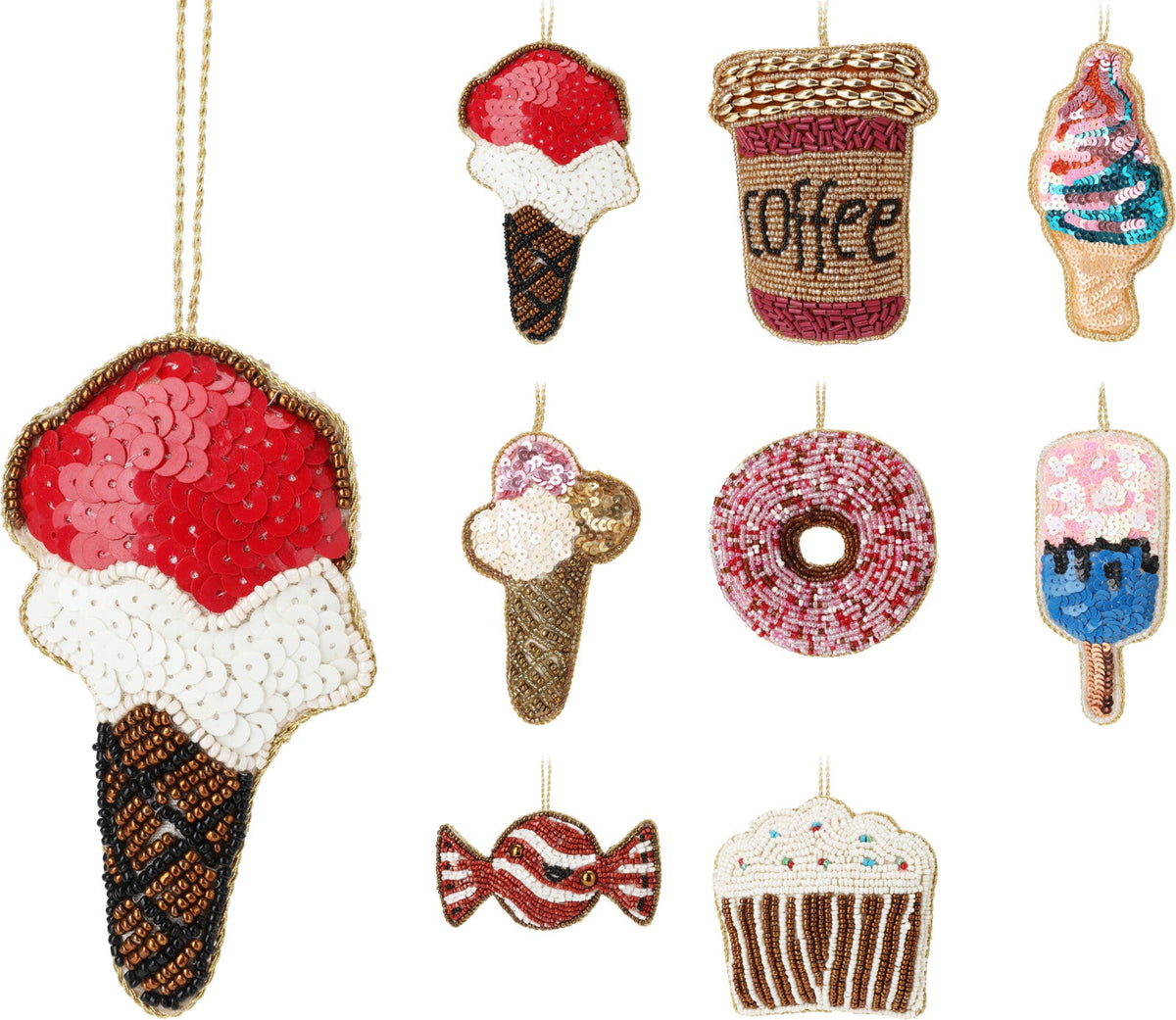 hangdeco eten kralen 10cm 8ass design