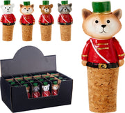 flessenstopper kerst dier 9cm 4ass design