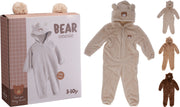 kinder onesie met beer embleem 3ass kleur