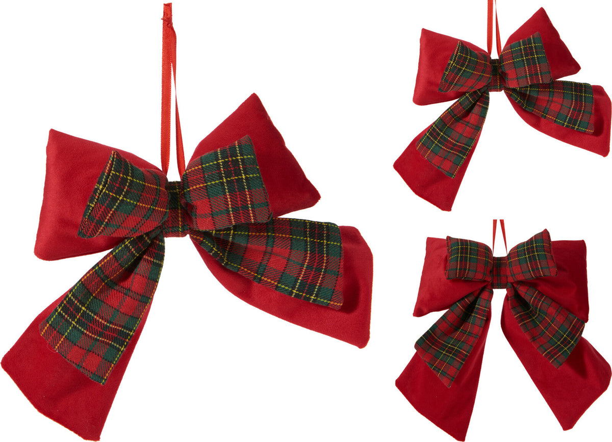 strik rood met ruit 16x22cm
