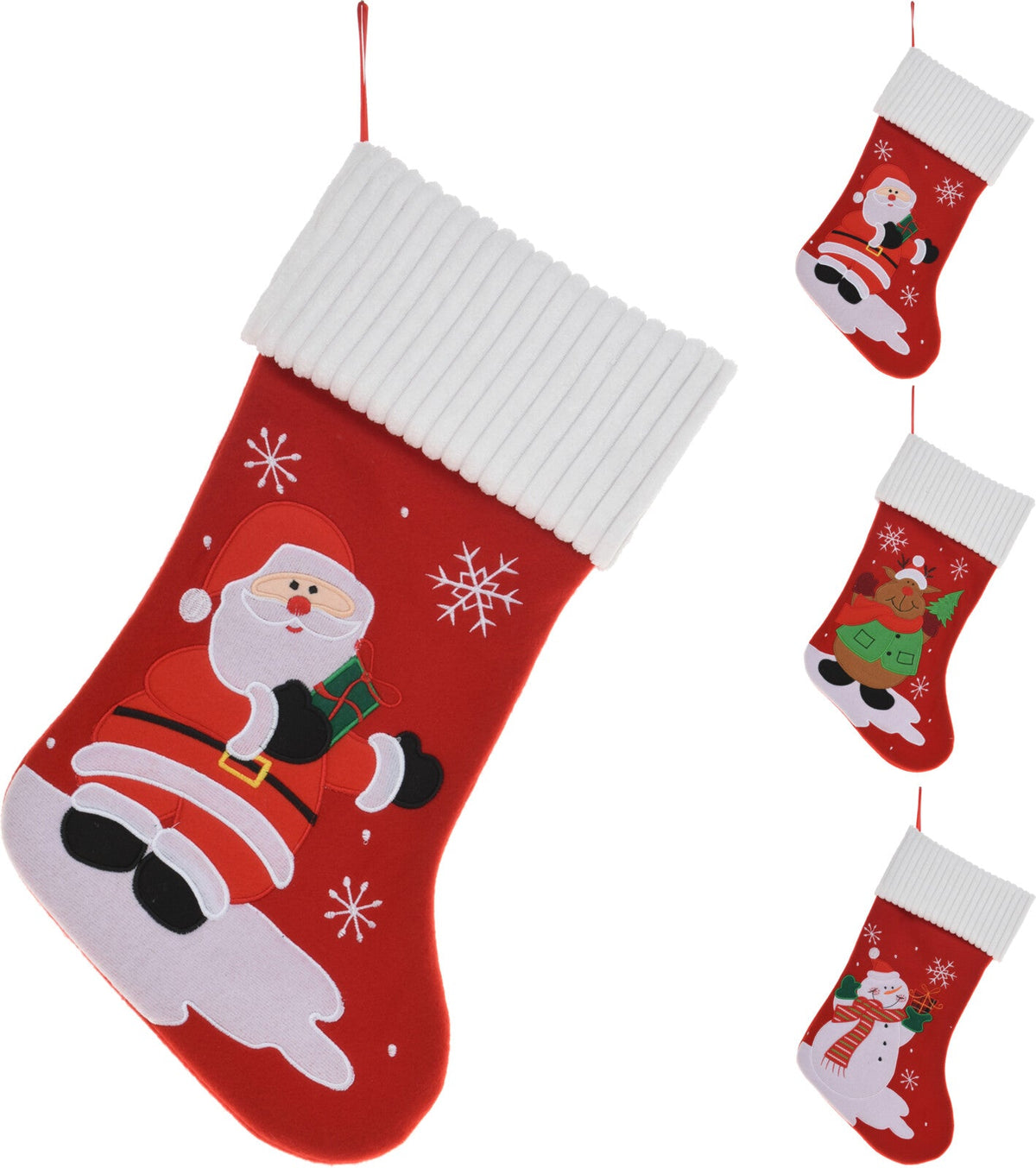 kerstsok 46cm 3ass design