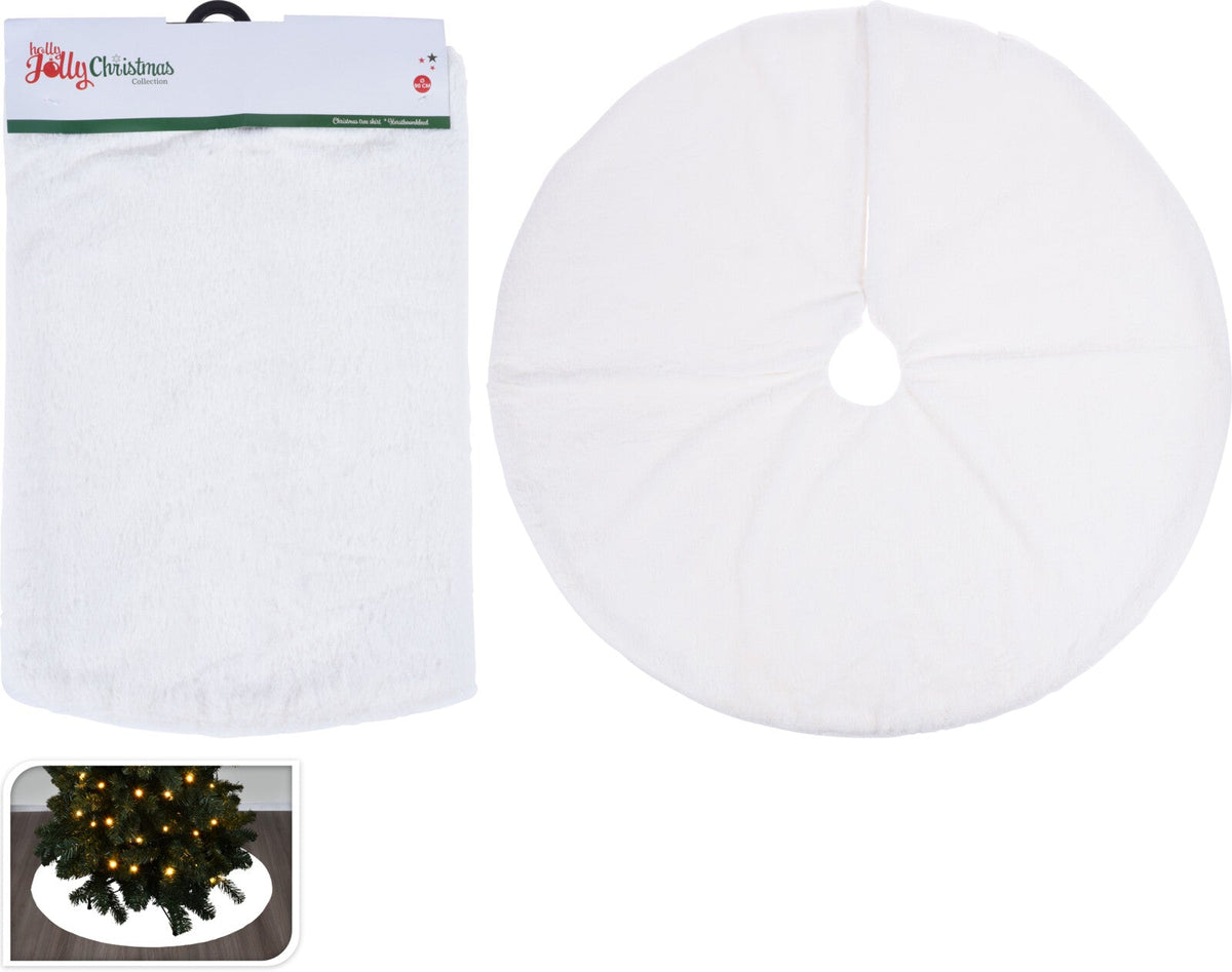 kerstboom kleed dia 90cm wit