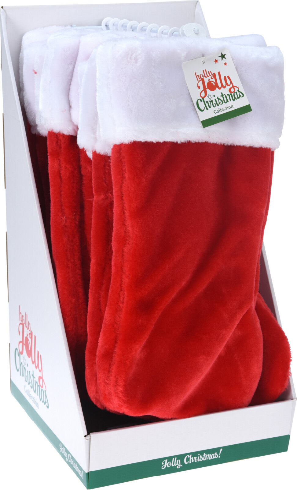 kerstsok pluche deluxe 42cm