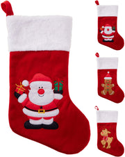 kerstsok met kerstfiguur 44cm