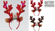 diadeem met gewei en 10 led in 2ass kleur