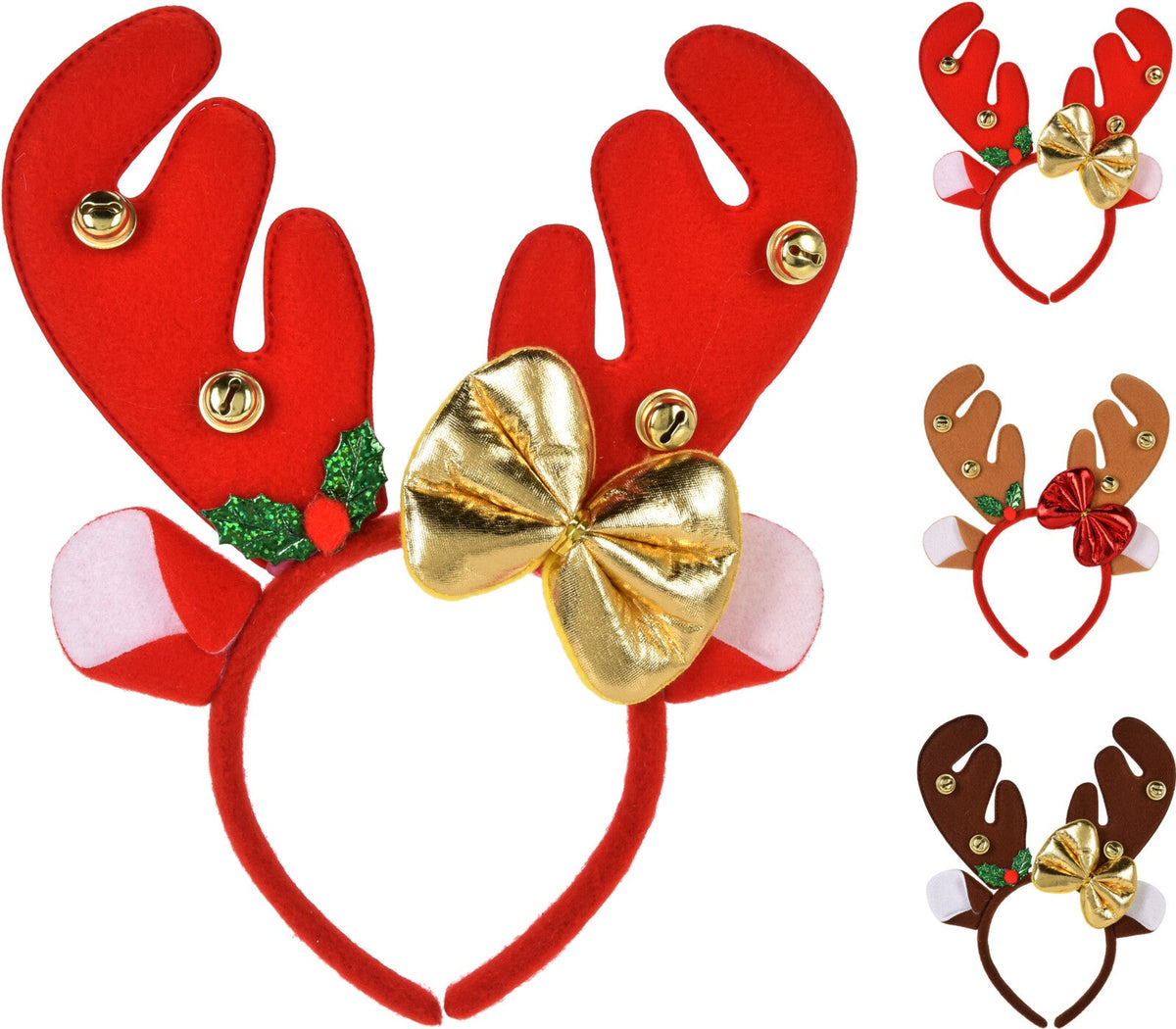 diadeem kerst rendier 3ass kleur