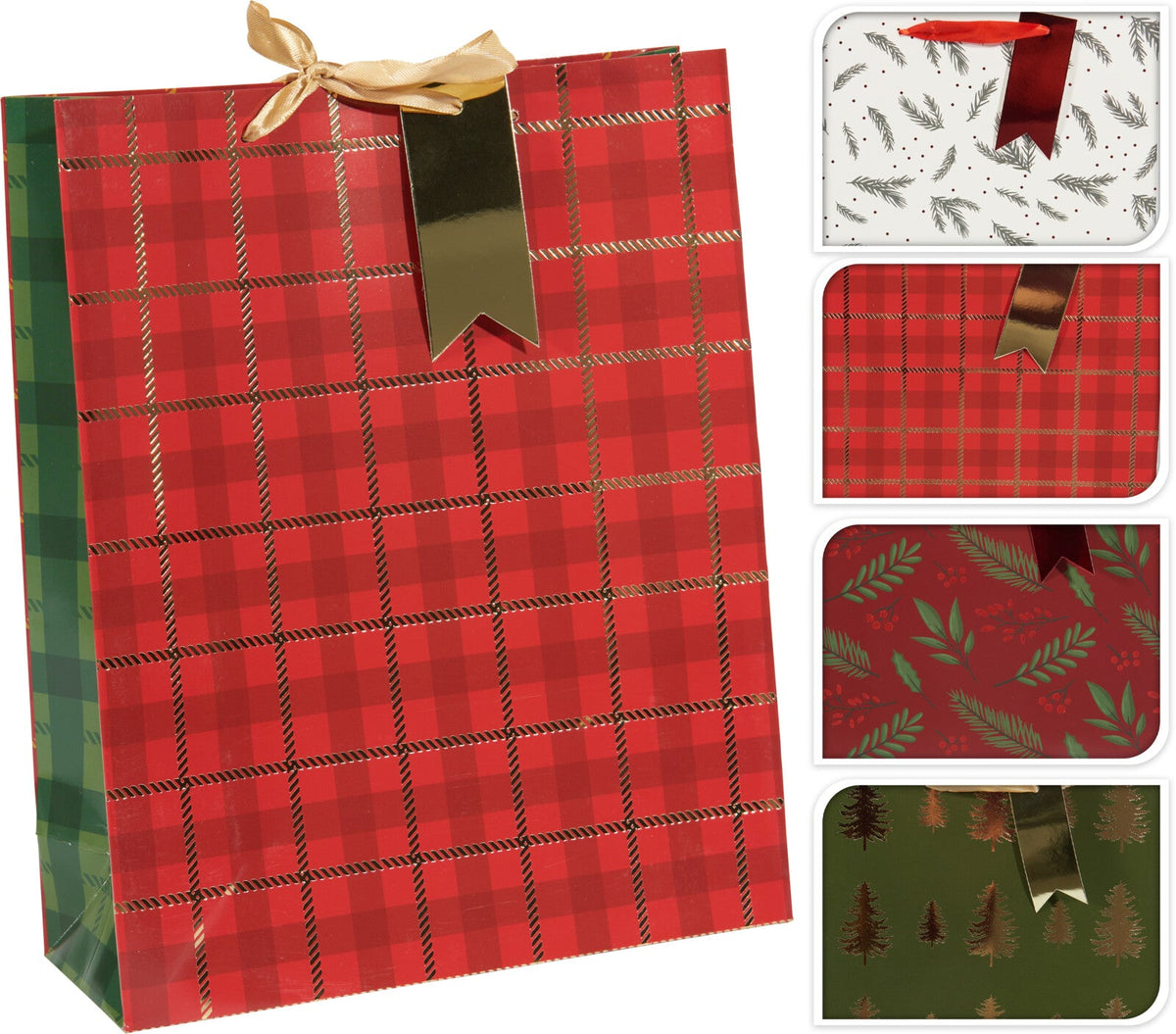 geschenktas kerst medium 4ass