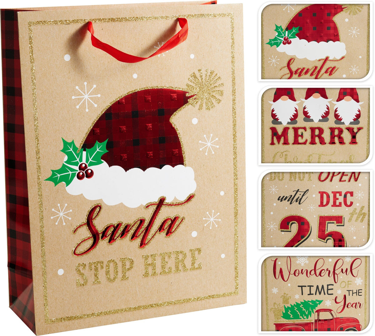 geschenktas kerst groot 4ass