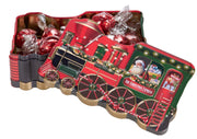 xmas train tin filled pralines