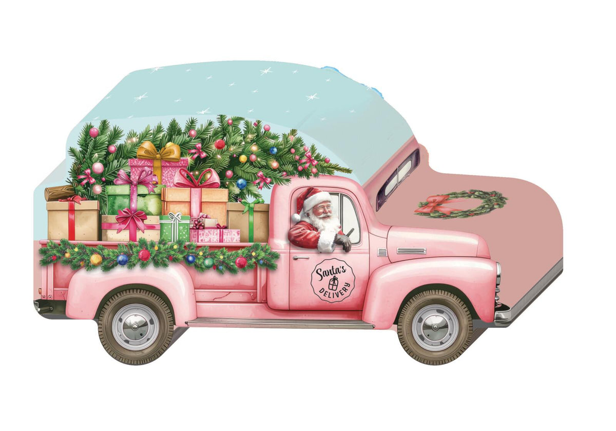 pink xmas car filled w praline