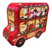 bus tin filled with cookies