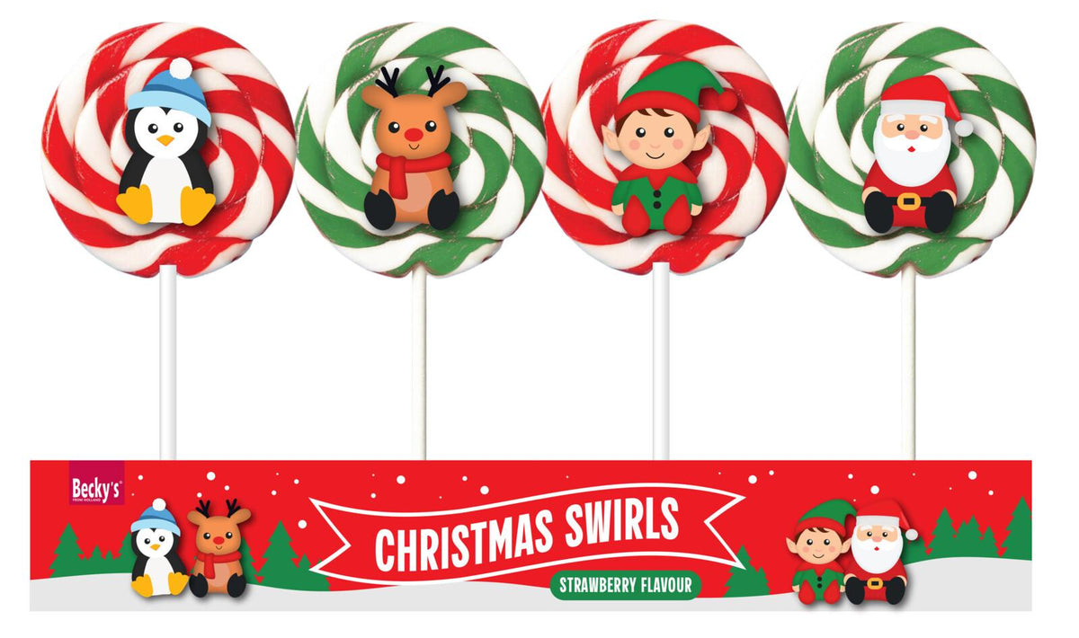 christmas swirl lollipop 80 gr