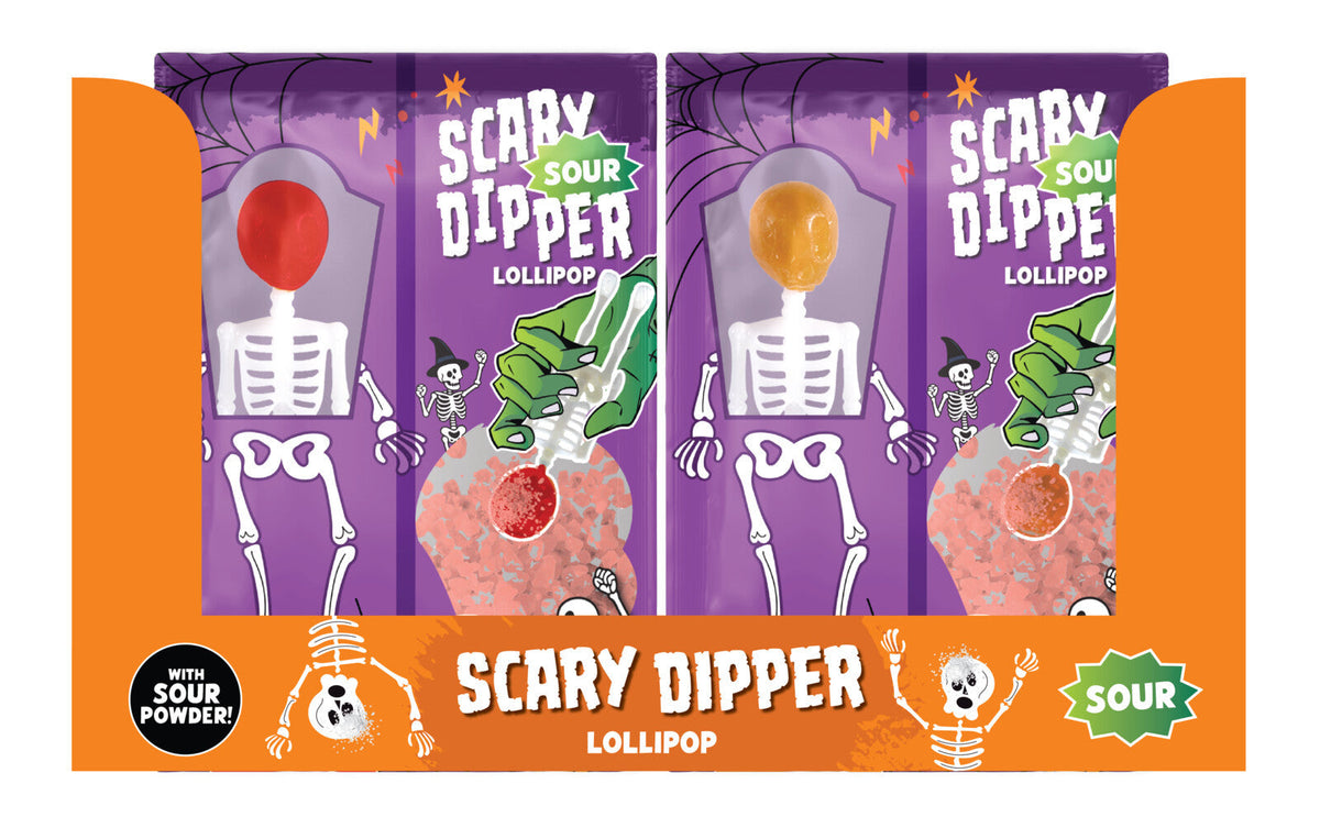 scary dippers lollipop 24pcs