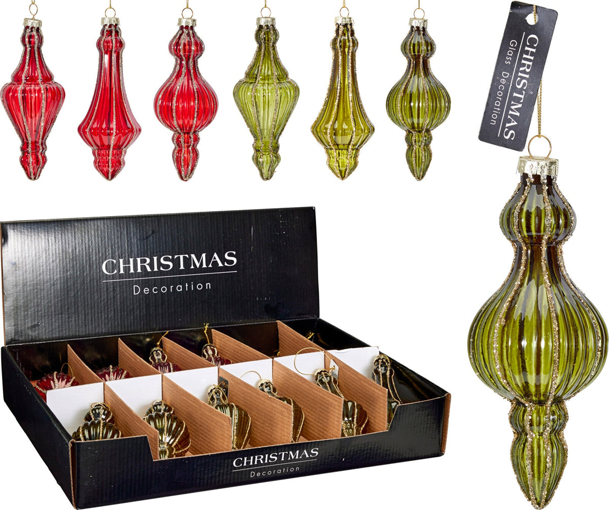 kerst ornament 15cm 6ass