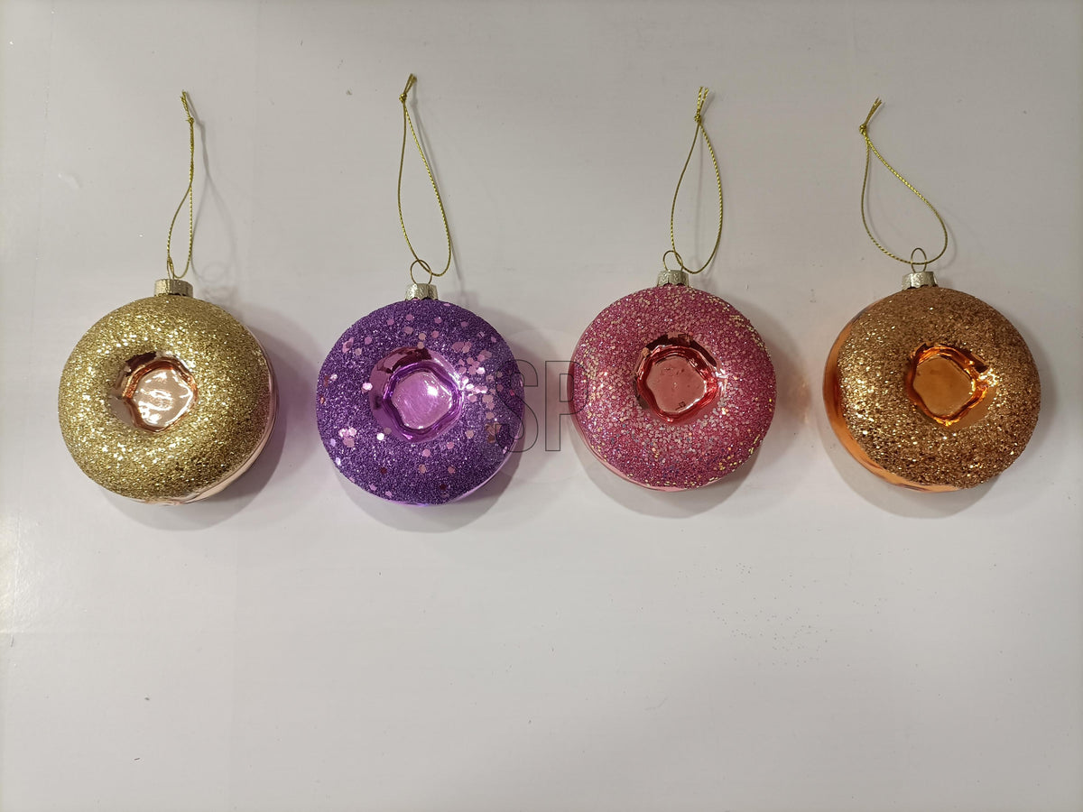 donut hangdeco 9cm 4ass kleur