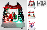 kersttafereel met schommel 12cm 3ass design