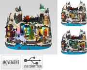 kersttafereel led en movement 29cm 2ass design