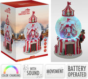 waterbal 10cm santa's circus 21cm