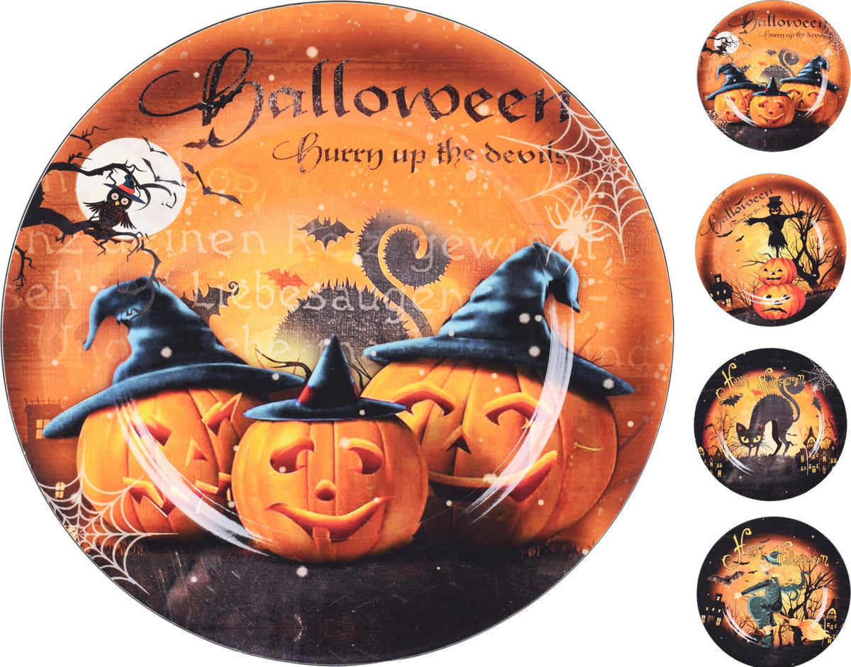 onderbord 33cm halloween 4ass