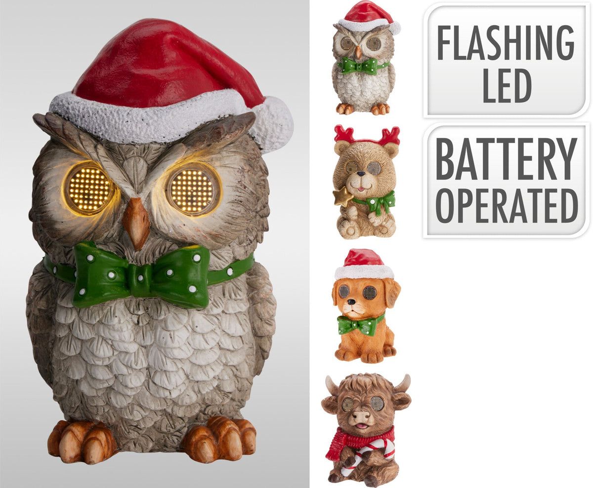 dier kerst decoratie met led 32cm 4ass designs