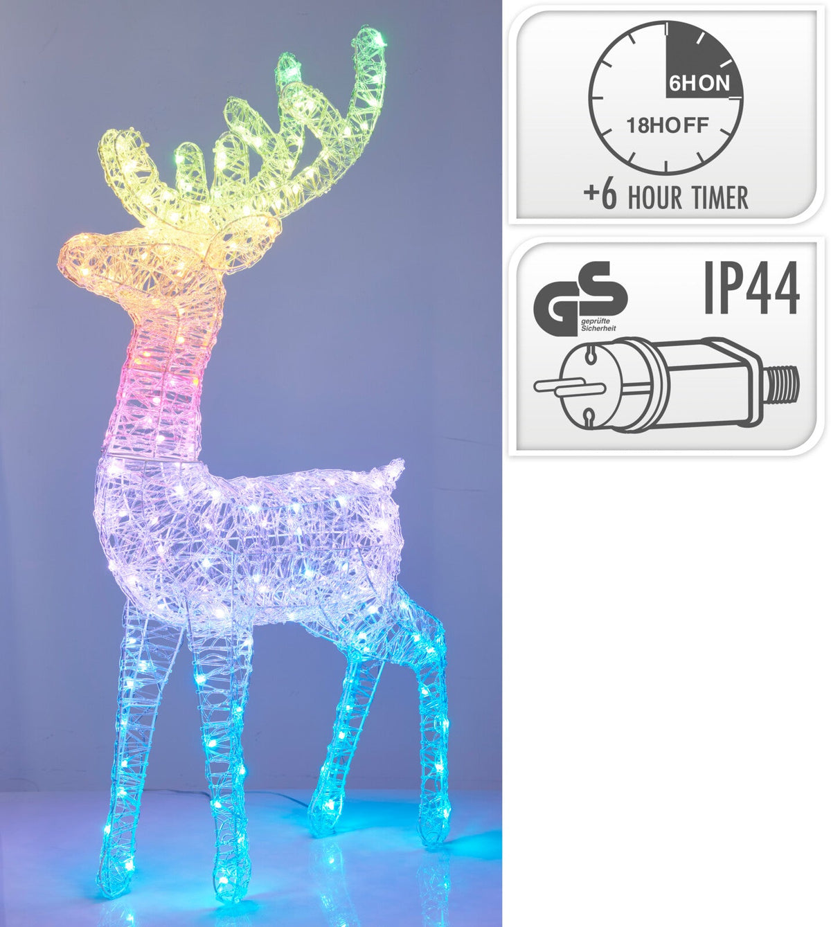 rendier 120cm acrylic 165led