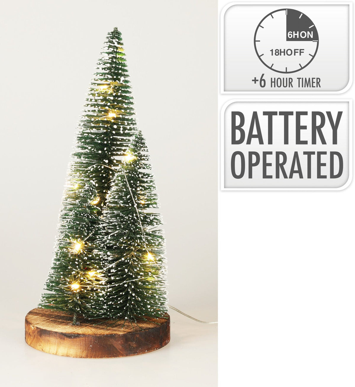 kerstbomen 3sts op voet 30cm g