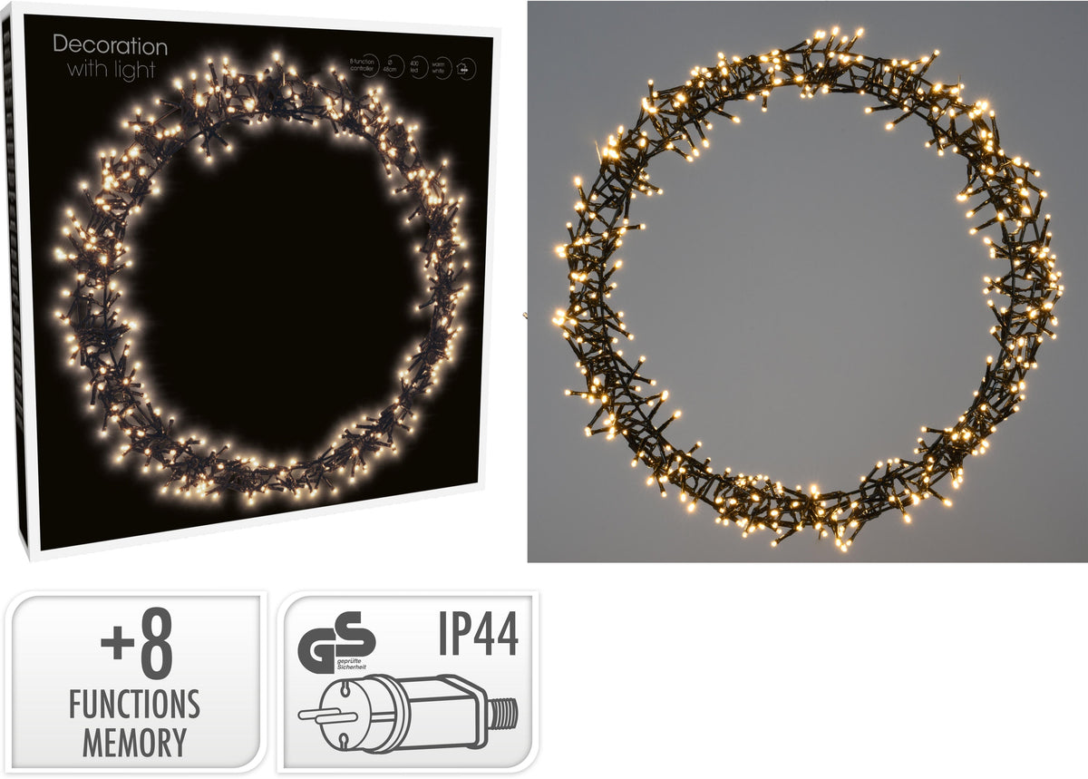 ring 48cm met 400led warm wit