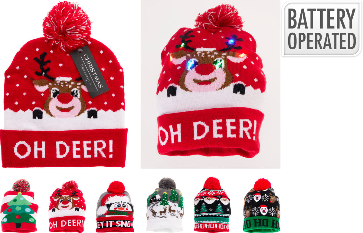 muts kerst met led 6ass