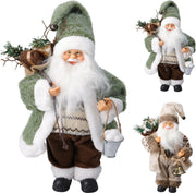 kerstman staand 30cm 2ass