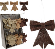 hang deco strik glitter 9cm amber
