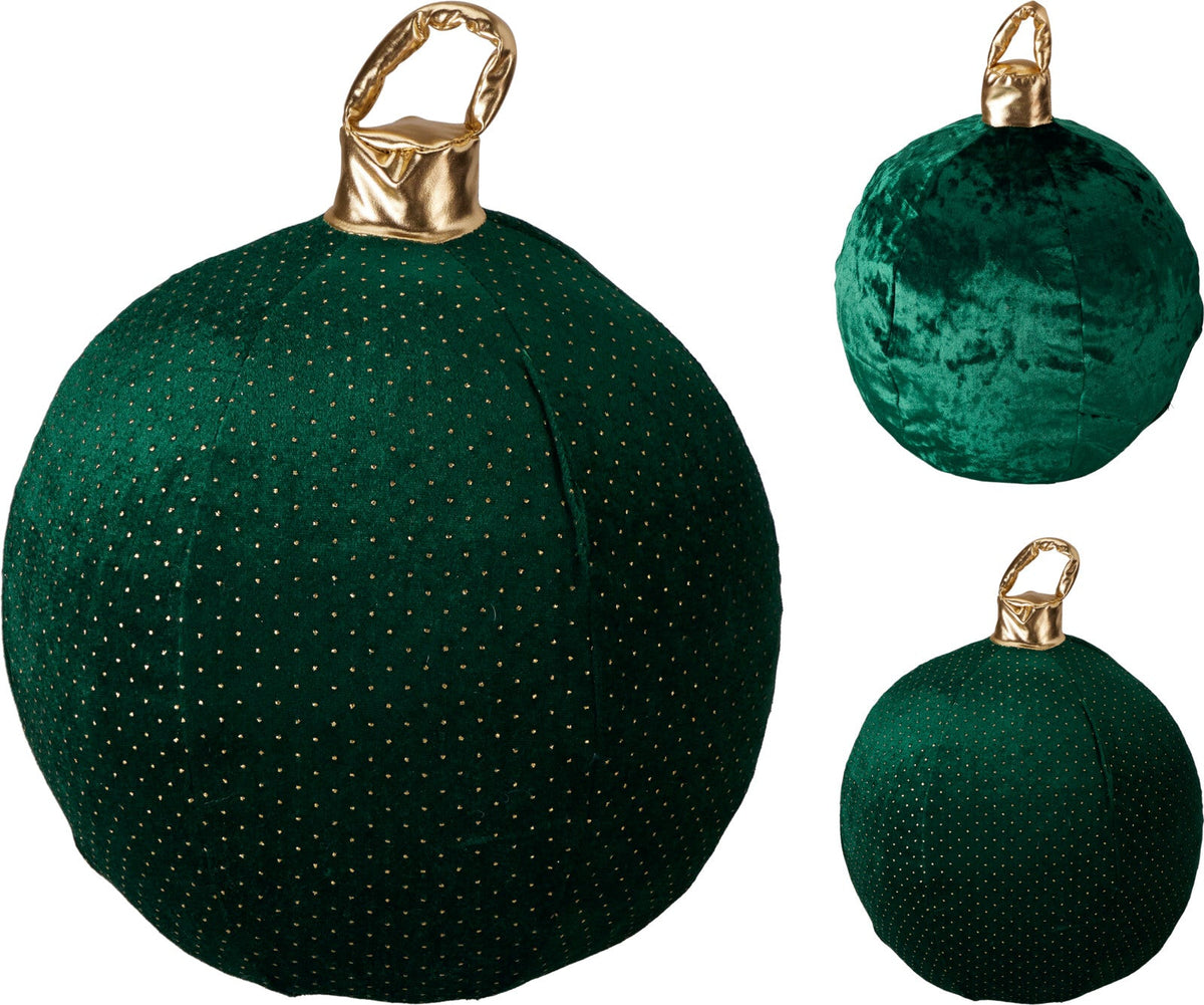 kerstbal opblaasbaar 30cm 2ass