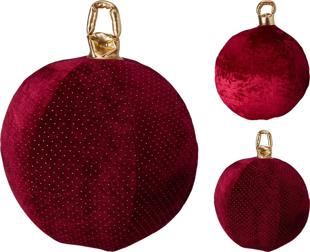 kerstbal opblaasbaar 30cm 2ass