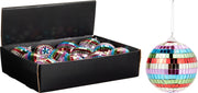 spiegelbal 80mm multi kleur