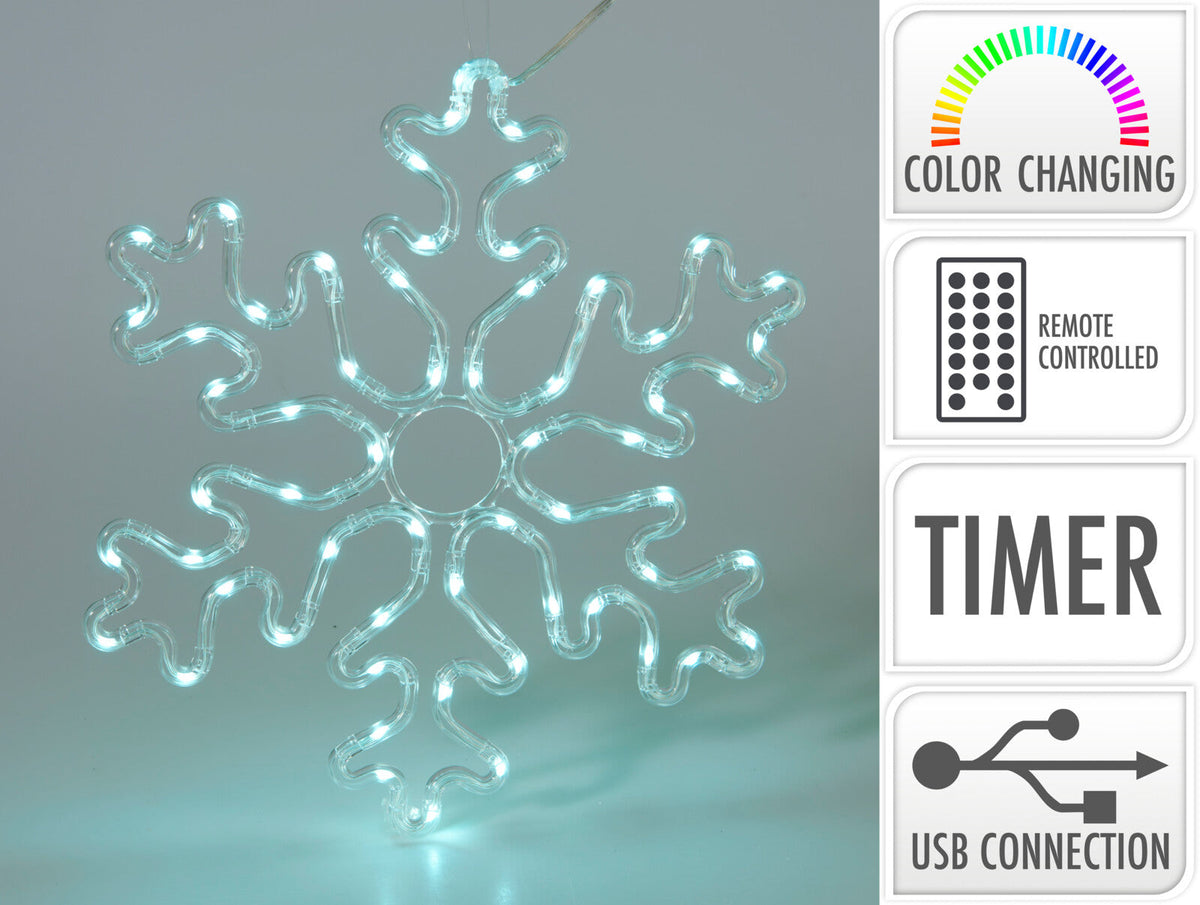 sneeuwvlok met 60rgb led