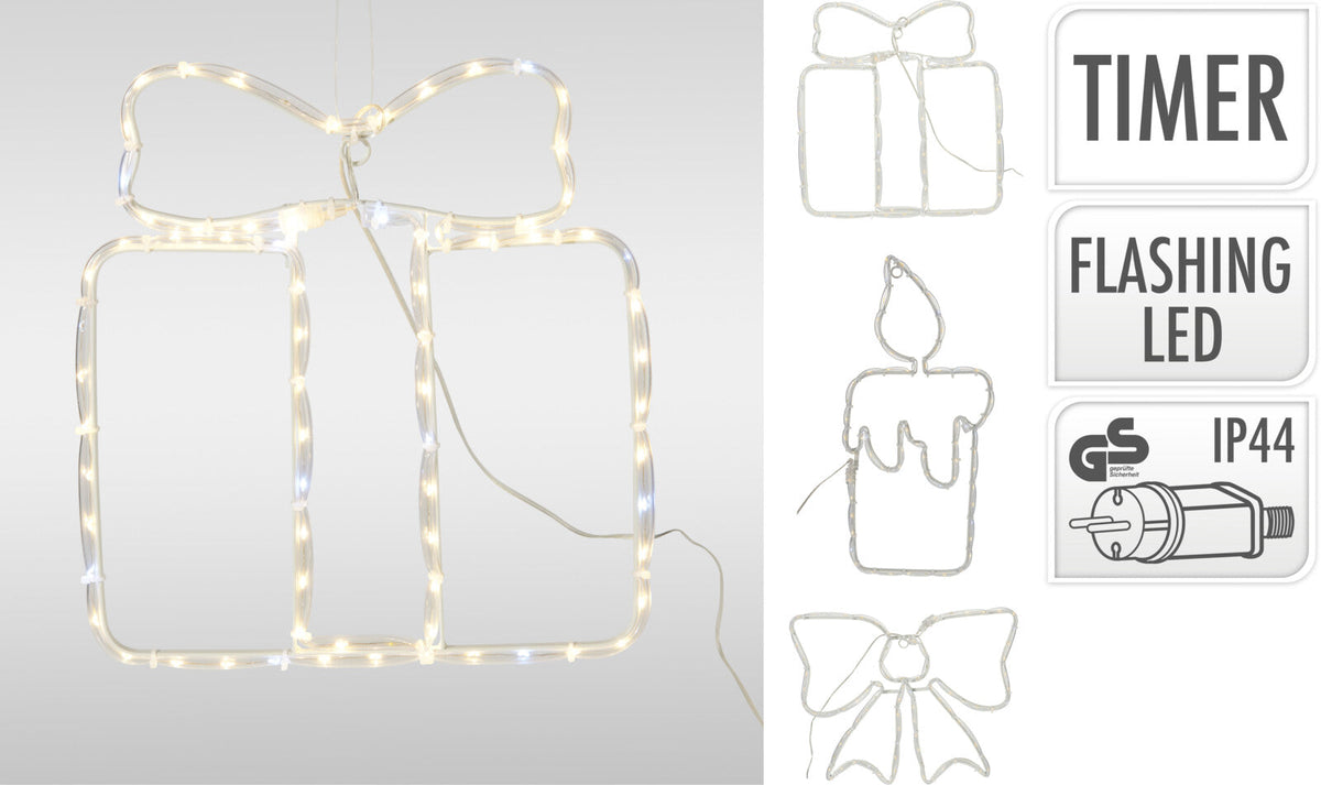 xmas figuur met led 3ass