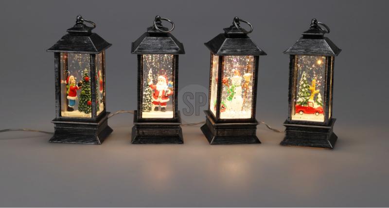 lantaarn 13cm kerst met led 4a