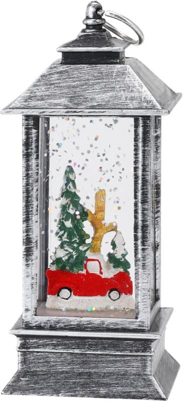 lantaarn 13cm kerst met led 4a