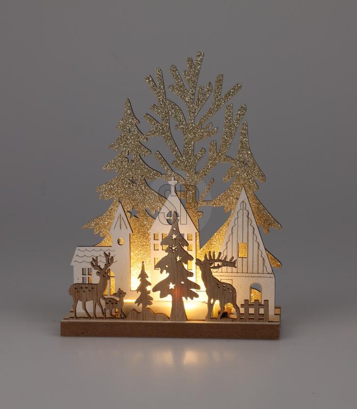 kerst tafellamp 2ass 15cm