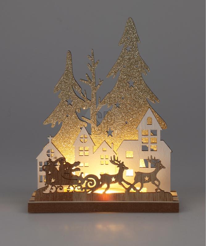 kerst tafellamp 2ass 15cm